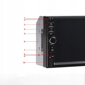 Player Video Auto, dimensiune 2DIN, TouchScreen de 7 inch, 4 x 50W, model WDS-30 cu Bluetooth, Handsfree, Radio, MP3, WMA, MP4, AUX, Card, Telecomanda, Functie Camera Marsarier - Img 6
