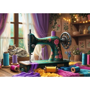 PUZZLE TREFL 1000 ATELIERUL DE CUSUT - Img 2