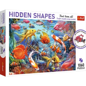 PUZZLE TREFL 1000 FORME ASCUNSE VIATA SUBACVATICA - Img 1