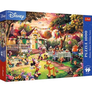 PUZZLE TREFL 1000 PREMIUM PLUS DISNEY MICKEY MOUSE PETRECERE ZI DE NASTERE - Img 1