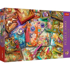 PUZZLE TREFL 1000 PREMIUM PLUS TEA TIME UN BIROU PLIN DE INSPIRATIE - Img 1
