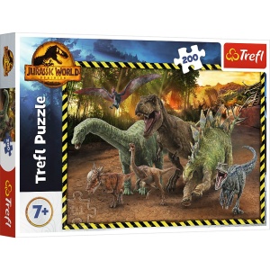 PUZZLE TREFL 200 JURASSIC WORLD IN PARCUL JURASSIC - Img 1