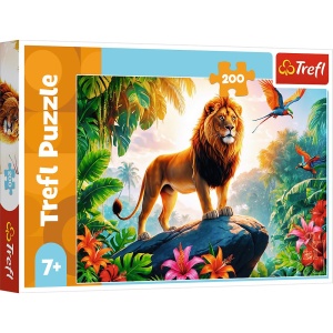 PUZZLE TREFL 200 REGELE JUNGLEI - Img 1