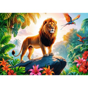 PUZZLE TREFL 200 REGELE JUNGLEI - Img 2
