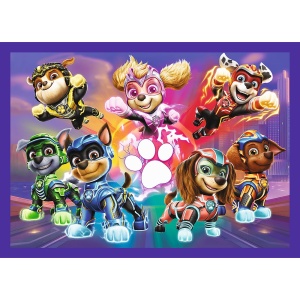 PUZZLE TREFL 4IN1 PATRULA CATELUSILOR MIGHTY MOVIE EROII - Img 2