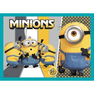PUZZLE TREFL MINIONS 4IN1 LUMEA FERICITA A MINIONILOR - Img 2