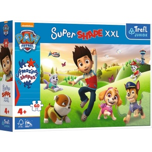 PUZZLE TREFL PRIMO SUPER SHAPE XXL 60 PATRULA CATELUSILOR - Img 1