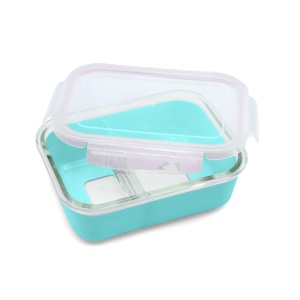 RECIPIENT STICLA 740 ML CU HUSA ANTIDERAPANTA SILICON MELII BLUE - Img 2