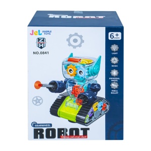 Robot, carcasa transparenta, cu lumina si sunet - Img 2