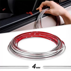Rola Ornament autoadeziv, 4mm x 15m, culoare Crom SILVER - Img 1