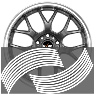 Set 16 inele din autocolant pentru jante culoare Alb Lucios - Img 1