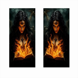 Set 2 stickere decorative pentru stalpii usilor, print autoadeziv de inalta rezolutie, dimensine 2 buc x 50 x 22 cm , cod: AVX-SSU-12 - Img 2