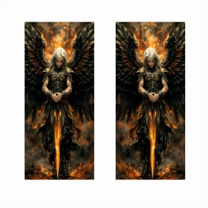 Set 2 stickere decorative pentru stalpii usilor, print autoadeziv de inalta rezolutie, dimensine 2 buc x 50 x 22 cm , cod: AVX-SSU-22 - Img 2
