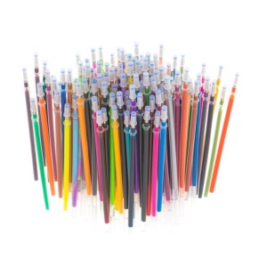Set 242 piese, Pixuri cu gel multicolor + Rezerve + Carte de colorat + Penar - Img 11