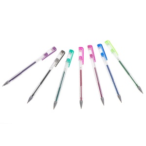 Set 25 piese, Pixuri cu gel multicolor cu sclipici (glitter) - Img 2
