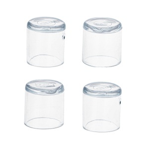 Set 4 buc. protectii anti-zgarieturi picioare scaun, diametru 19mm, culoare transparent - Img 3