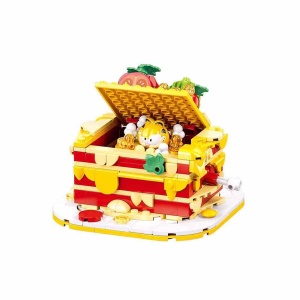 Set de constructie, 250 piese, Garfield si lasagne - Sluban - Img 1