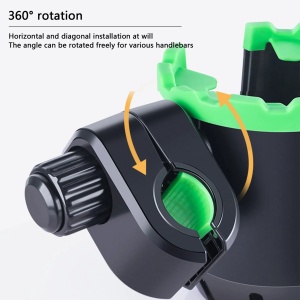 Suport 2-IN-1 pentru telefon si sticla de apa, montaj pe motocicleta, bicicleta, scuter, trotineta, carucior bebelus - Img 3