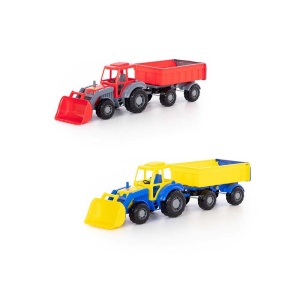 Tractor cu remorca si incarcator - Altay, 67x17x18 cm, Polesie - Img 1