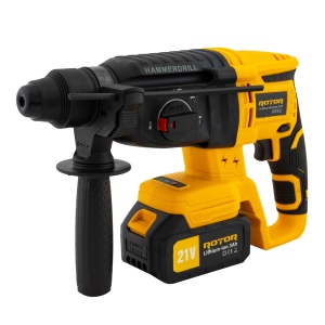 Trusa de scule 3 în 1 ROTOR RSET3, Rotopercutor ,Polizor unghiular, Autofiletanta 21V/3Ah - Img 5
