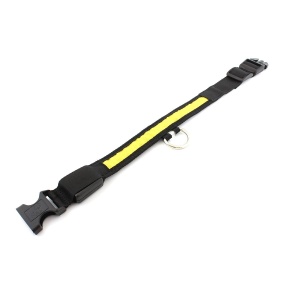 Zgarda iluminata cu LED pentru caine sau pisica, culoare Galben, AVX-AG232B - Img 3