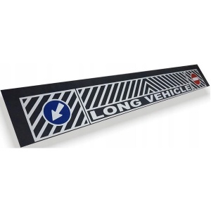 Aparatoare de noroi pentru camioane, inscriptionata, din cauciuc, dimensiune 190 x 35 cm - Img 3
