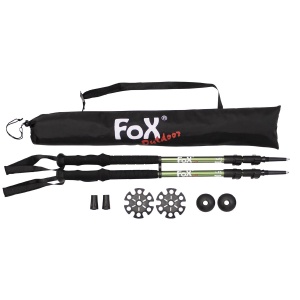 Bete trekking cu husa Fox Outdoor, 63-135 cm, 3 segmente - Img 1