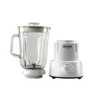 Blender 2 în 1 cu cupe din plastic și sticlă, 350 W , Material Fără BPA, BÖHM BM5010 - Img 2
