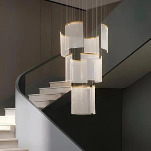 Candelabru Cristal LED 60W Alduino Auriu 80cm Auriu - Img 1