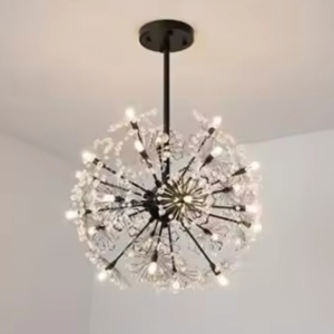 Candelabru Cristal PETERHOF Eleganza, 18x G4, Diametru 49cm, 18XG4, Negru - Img 2