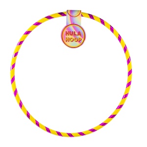 Cerc Hula Hoop, glitter, 60-72 cm, 36 buc/set - Img 2