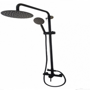 Coloana de dus MIXXUS SUS-003-J BLACK 20 cm baterie si para, monocomanda, furtun flexibil - Img 5