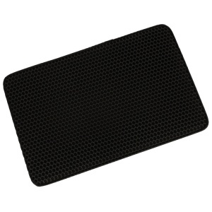 Covoras impermeabil pentru litiera pisici, dimensiune 40 x 60 cm, dublu strat, culoare Neagra - Img 8