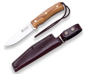 Cutit Joker Bushcrafter, lama otel inox 10.5 cm, teaca piele - Img 1
