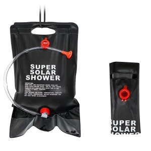 Dus solar suspendat pentru camping sau plaja, capacitate 20l, culoare Neagra - Img 7