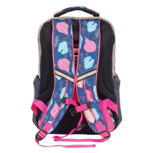 Ghiozdan anatomic compartiment laptop, URBAN FLOWERS, 46x31x16 cm - S-COOL - Img 2