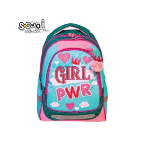 Ghiozdan anatomic LIGHT GIRL POWER, 41 cm - S-COOL - Img 1