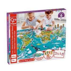 HAPE PUZZLE 2-IN-1 TURUL LUMII - Img 1