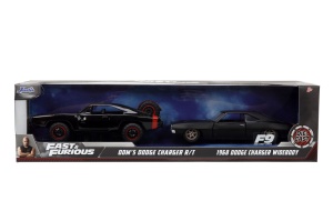 JADA FAST AND FURIOUS SET MASINUTE METALICE DODGE CHARGER RT SI DODGE CHARGER WIDEBODY SCARA 1:32 - Img 1