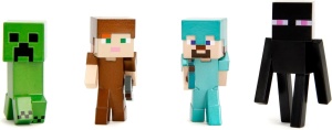 JADA MINECRAFT SET 4 FIGURINE METALICE 6.5CM - Img 2