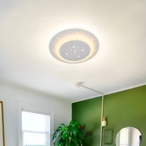 Lustra LED GUARELLA, 18W, lumina Rece/Calda/Neutra, Alb - Img 1
