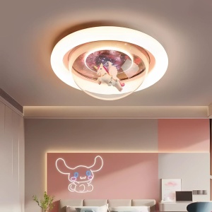 Lustra LED UNICORN, 104W, lumina Rece/Calda/Neutra, Roz - Img 2