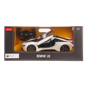 MASINA CU TELECOMANDA BMW I8 ALB SCARA 1 LA 14 - Img 2
