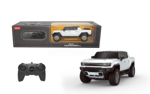 MASINA CU TELECOMANDA HUMMER EV ALB CU SCARA 1 LA 24 - Img 1