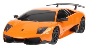 MASINA CU TELECOMANDA LAMBORGHINI MURCIELAGO LP670 PORTOCALIU CU SCARA 1 LA 24 - Img 2