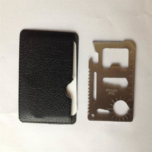 Multitool card outdoor / camping / survival tool, cu husa - Img 5