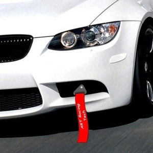 Ornament Racing de tip Curea/Sufa pentru carlig de remorcare, culoare Rosu - Img 1