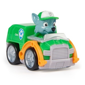 PATRULA CATELUSILOR PUP SQUAD RACERS VEHICUL CU FIGURINA ROCKY - Img 2