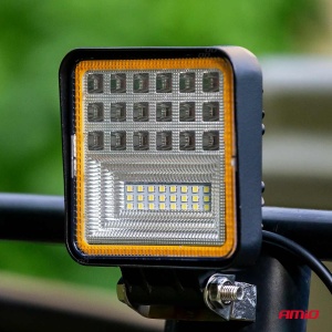 Proiector LED pentru Off-Road, ATV, SSV, cu functie de semnalizare, culoare 6500K, 3360 lm, tensiune 9 - 36V, dimensiuni 110 x 110 mm - Img 4