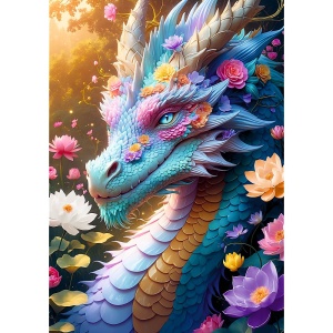 PUZZLE TREFL 1000 DRAGONUL COLORAT - Img 2